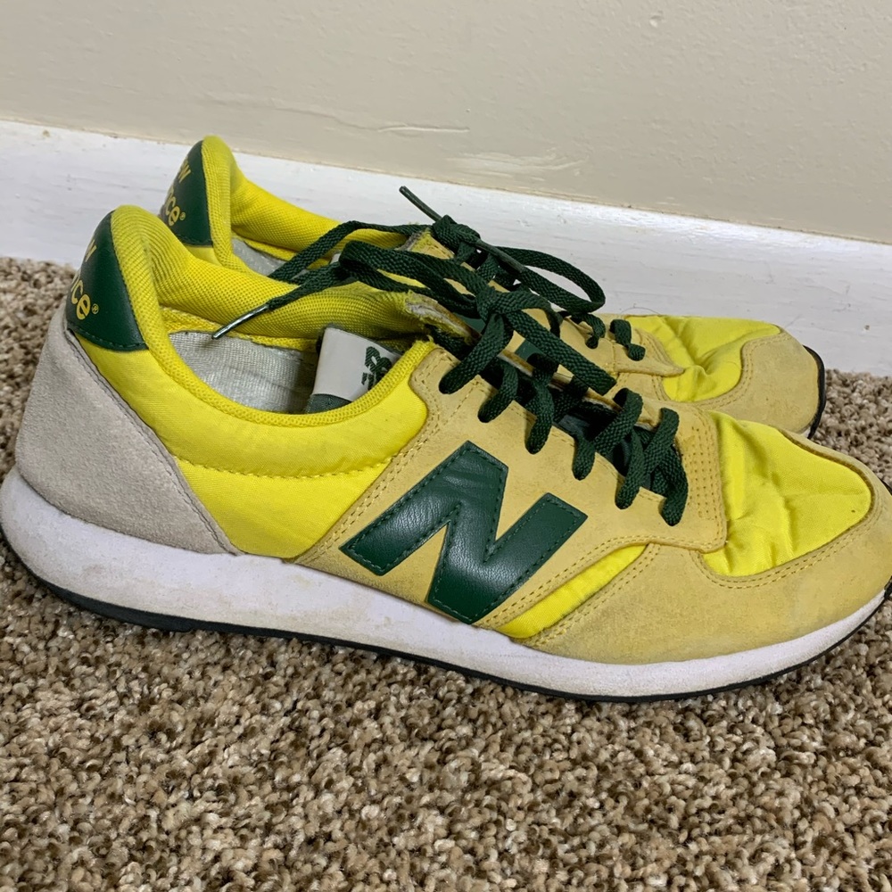 Mens new balance yellow and green sneakers sz 8